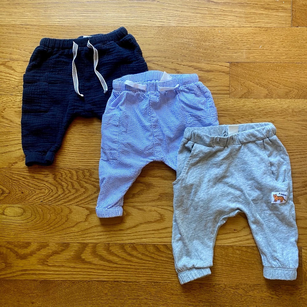 Boys h&m joggers 4-6months